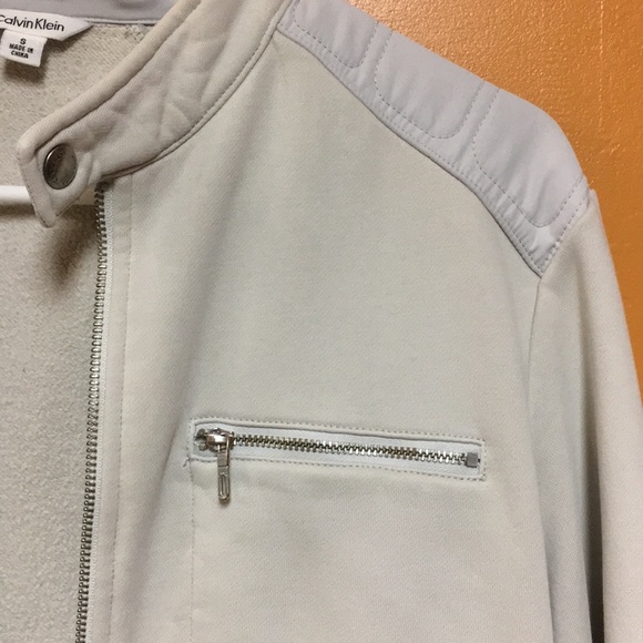 Calvin Klein cream moto jacket - Picture 4 of 8